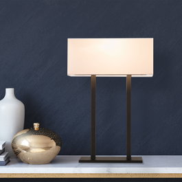 Opviq Salihini - MR-616 Lámpara de mesa Blanco y Negro